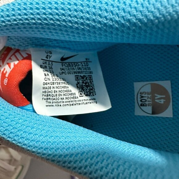 🤩Nike AIR FORCE 1 Sz 4Y Grade School LOW LV8 'HOLIDAY COOKIES GS FQ8350-110 New - Picture 9 of 15